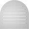 Ekena Millwork Round Top Surface Mount PVC Gable Vent: Functional, w/ 2"W x 2"P Brickmould Sill Frame, 22"W x 22"H GVPRT22X2203SF - alternate 5